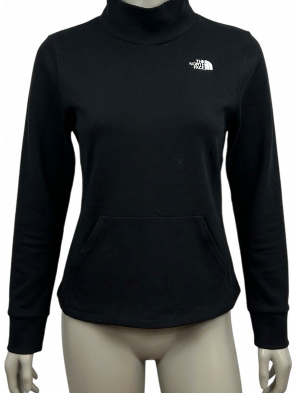 The North Face Women's Black Mock-neck Pullover Sweatshirt Sz Large